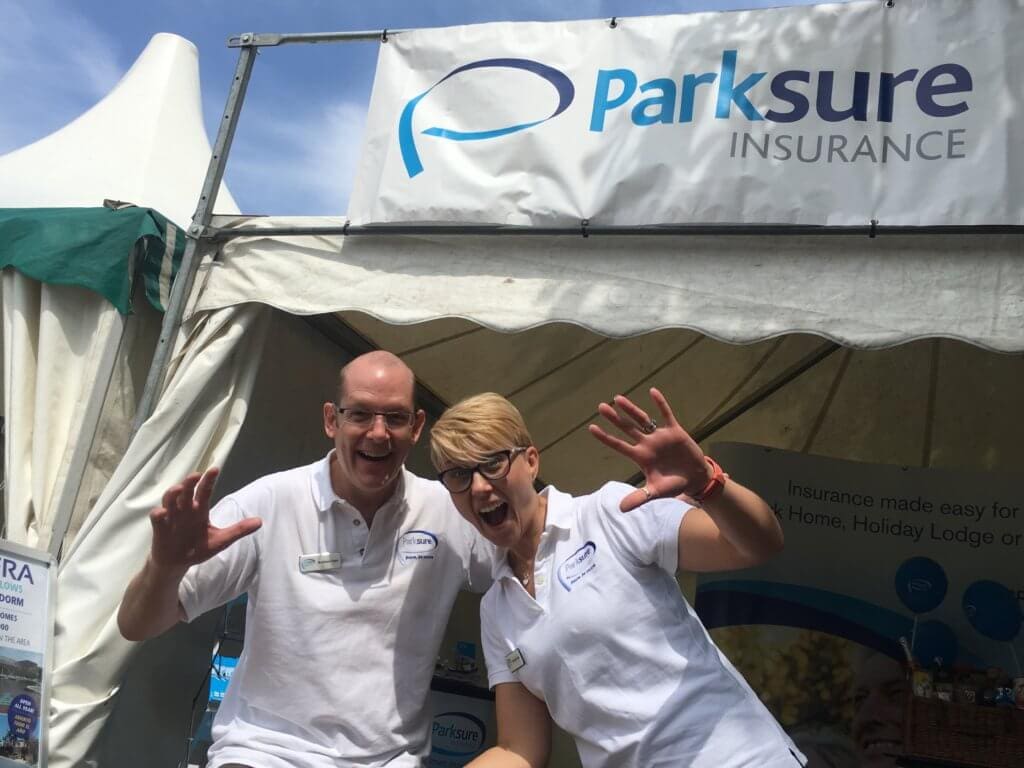 Matt and Cecylia at Park Home Show Stoneleigh 2018