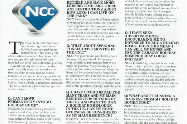 Can you Live in a Holiday Home